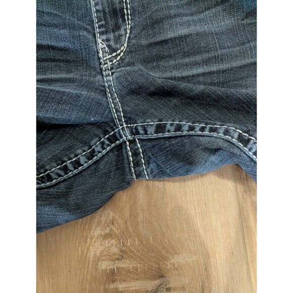 LONG Silver Aiko Mid Rise Jeans (33L) Bootcut EUC - Picture 8 of 12